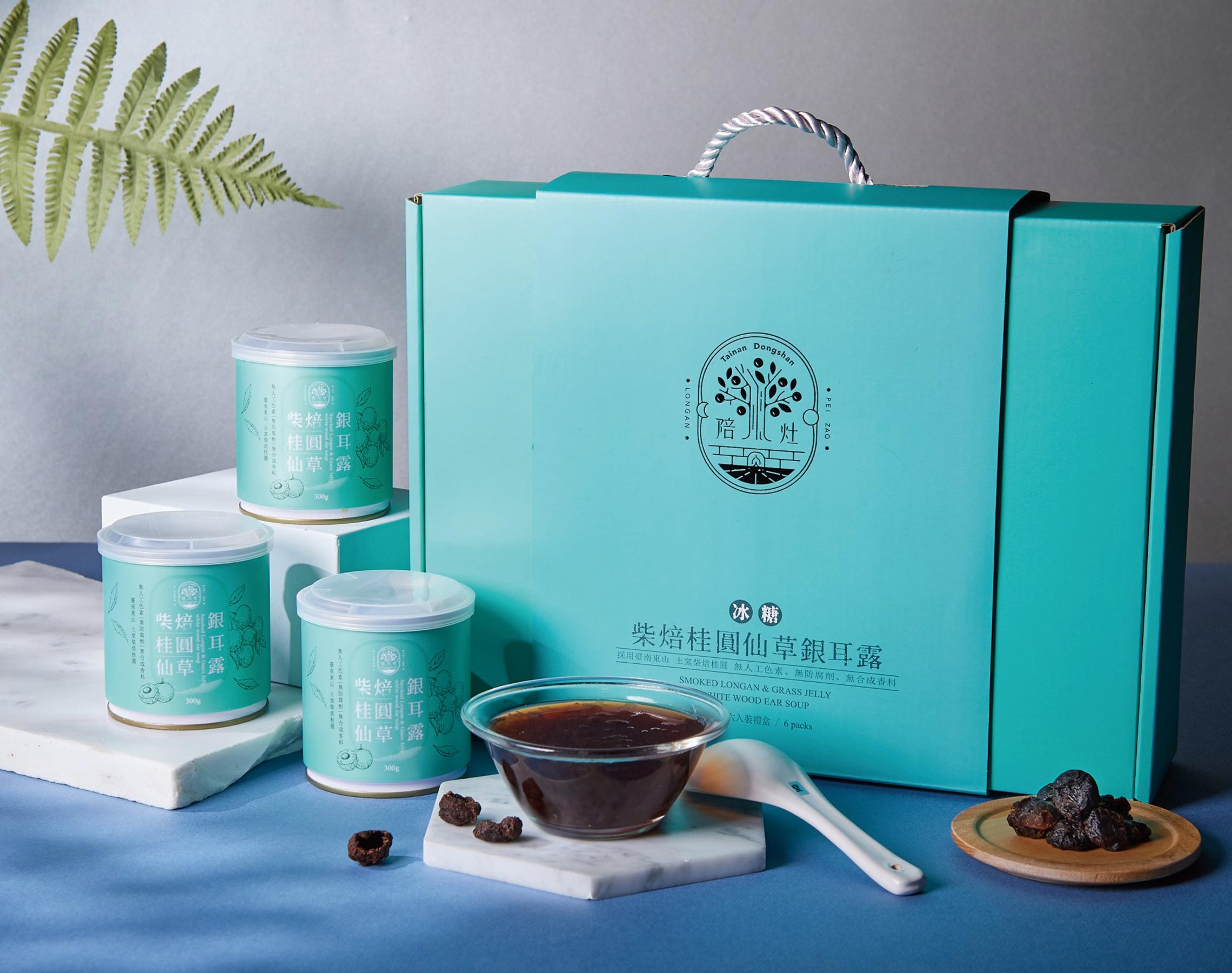 柴焙桂圓仙草銀耳露禮盒 圖片
