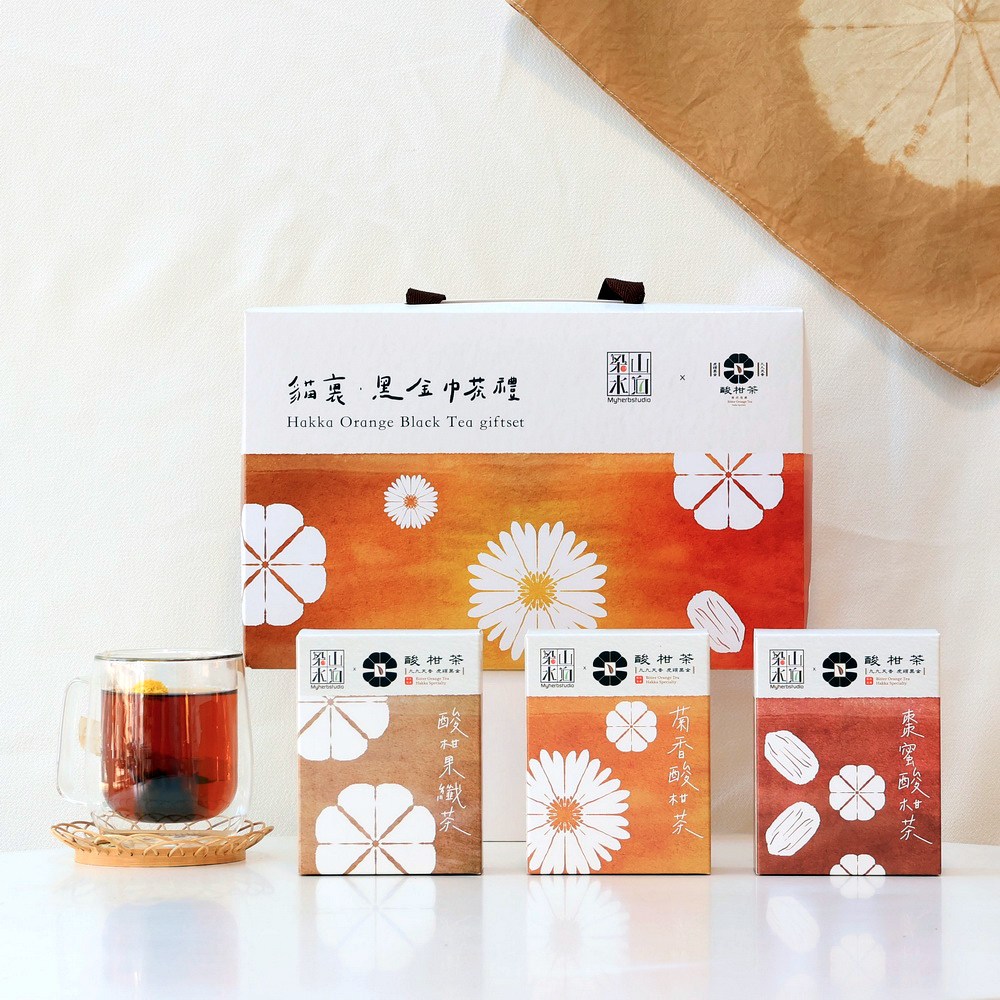 貓裏黑金巾茶禮(酸柑茶禮盒) 圖片